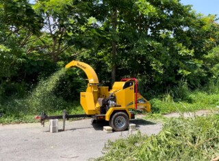 Levantando Volunteer Day Wood Chipper Progress 2024 May 31